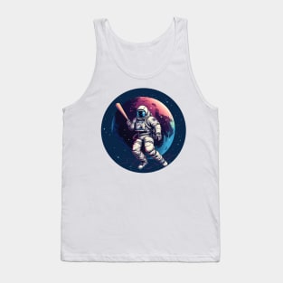 Astronot playing baseball Tank Top